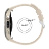 Silikonowy pasek Bizon Strap Watch Silicone T do Huawei Watch 5 46 mm, beżowy