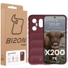 Pancerne etui Bizon Case Tur do Vivo X200 FE, burgundowe