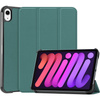 Etui Bizon Case Tab Croc do Apple iPad Mini (A17 Pro) 2024 / iPad Mini 6 2021, ciemnozielone