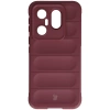 Pancerne etui Bizon Case Tur do Vivo X200 FE, burgundowe