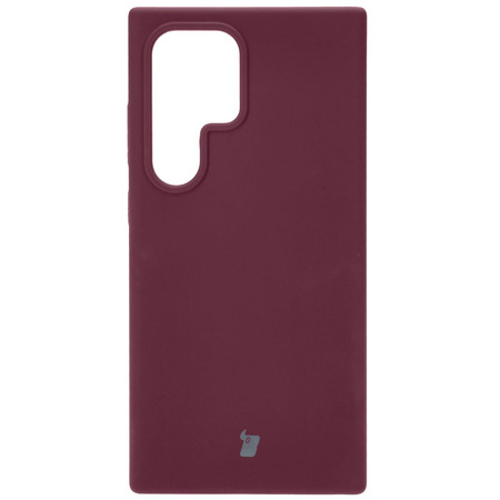 Silikonowe etui Bizon Soft Case do Galaxy S24 Ultra, ciemnofioletowe