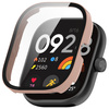 Etui ze szkłem do zegarka Bizon Case+Glass Watch do Xiaomi Redmi Watch 5, różowe