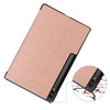 Etui Bizon Case Tab Croc do Galaxy Tab S10 Ultra / S9 Ultra, różowozłote