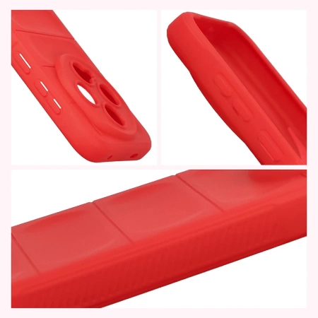 Pancerne etui Bizon Case Tur do Vivo X300, czerwone