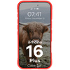 Pancerne etui Bizon Case Tur do iPhone 16 Plus, czerwone