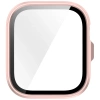 Etui ze szkłem do zegarka Bizon Case+Glass Watch do Huawei Watch Fit 4 Pro, satynowo różowe