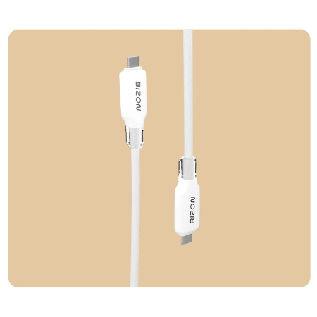 Kabel z oplotem Bizon Cable C354, USB-C do USB-C, 60 W, 1 m