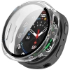 Etui ze szkłem do zegarka Bizon Case+Glass Watch do Samsung Galaxy Watch 8 44 mm, przeźroczyste