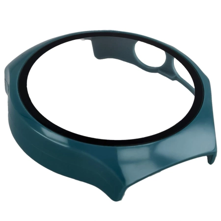 Etui ze szkłem do zegarka Bizon Case+Glass Watch do Huawei Watch 5 46 mm, zielone