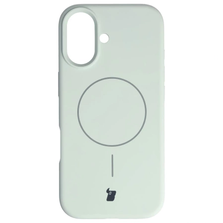 Silikonowe etui z pierścieniem magnetycznym Bizon Soft Case Magnetic do iPhone 17, pistacjowe