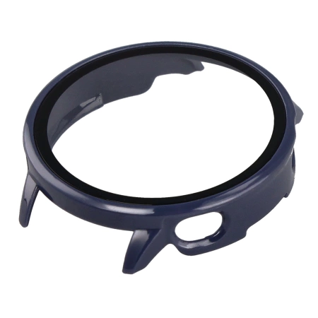 Etui ze szkłem do zegarka Bizon Case+Glass Watch do OnePlus Watch 3 43 mm, niebieskie