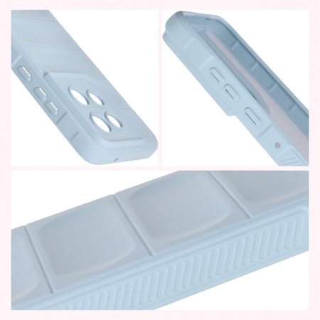 Pancerne etui Bizon Case Tur do Motorola Edge 50 Neo/60 Neo, jasnoniebieskie