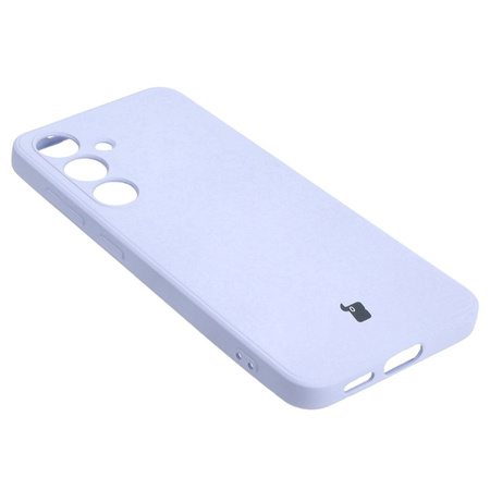 Etui Bizon Case Silicone Sq do Galaxy S24, jasnofioletowe