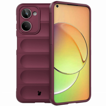 Pancerne etui Bizon Case Tur do Realme 10, burgundowe