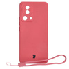 Etui Bizon Case Silicone Sq do Xiaomi 13 Lite, brudny róż