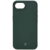 Silikonowe etui Bizon Soft Case do iPhone 16e, ciemnozielone