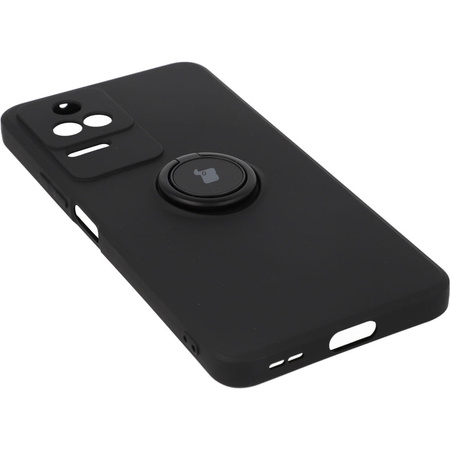Etui Bizon Case Silicone Ring Sq do Xiaomi Poco F4, czarne