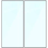 Szkło hartowane Bizon Glass Edge Duo do Galaxy S24 Ultra, czarna ramka, 2 sztuki