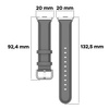 Pasek Bizon Strap Watch Casual do Xiaomi Redmi Watch 5/4 / Smart Band 9/8 Pro, szary