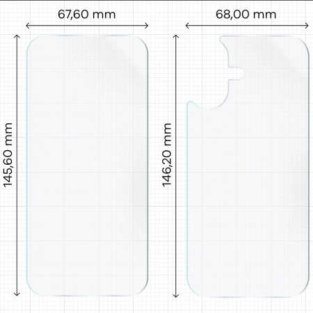 Folia hydrożelowa na tył i przód Bizon Glass Hydrogel Pack do iPhone 17
