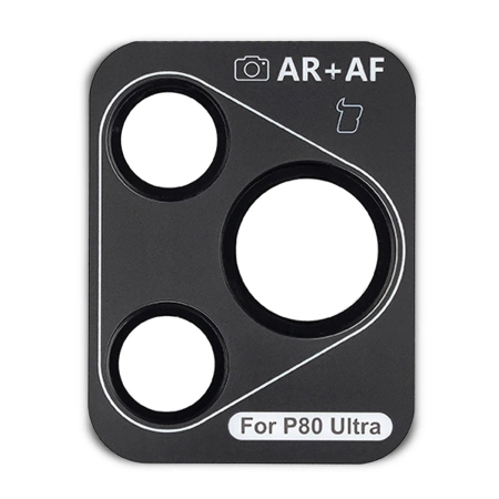 Szkło na aparat z aplikatorem Bizon Glass Snap Lens do Huawei Pura 80 Ultra, 1 zestaw, czarna ramka