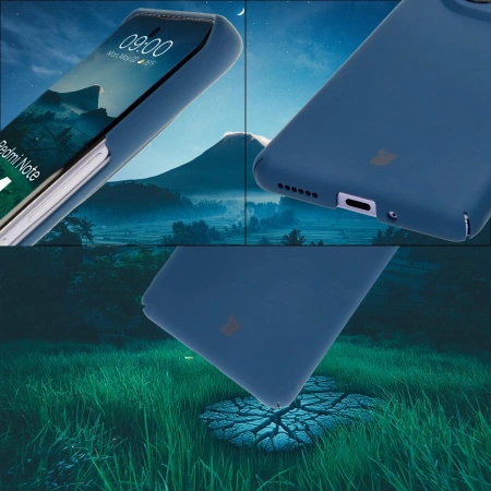 Etui Bizon Case Łupka do Xiaomi Redmi Note 14 Pro 5G, niebieskie