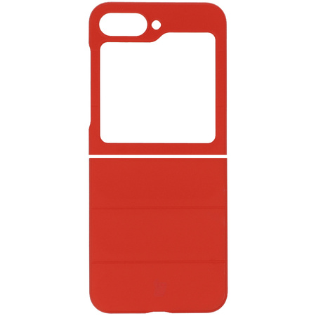 Pancerne etui Bizon Case Tur do Galaxy Z Flip7 FE / Z Flip6, czerwone