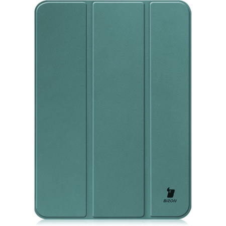 Etui Bizon Case Tab Croc do  iPad 11 / 10 gen. 2025 / 2022, ciemnozielone