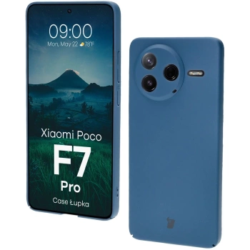 Etui Bizon Case Łupka do Xiaomi Poco F7 Pro, niebieskie