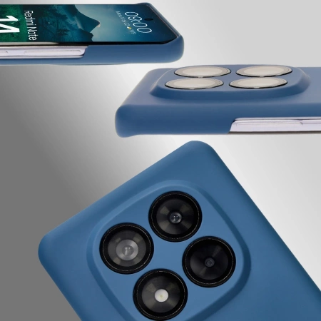 Etui Bizon Case Łupka do Xiaomi Redmi Note 14 Pro 5G, niebieskie