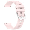 Pasek silikonowy do smartwatcha, Bizon Strap Watch Silicone Pro T, Quick Release 20 mm, pudrowy róż