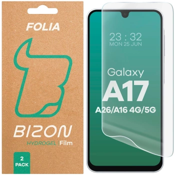 Folia hydrożelowa na ekran Bizon Glass Hydrogel Front Duo do Galaxy A16 / A17 5G / A26 5G, 2 sztuki