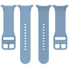 Silikonowy pasek Bizon Strap Watch Silicone G do Galaxy Watch 8 40 mm / 44 mm / 8 Classic 46 mm, niebieski