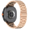 Pasek ze stali nierdzewnej Bizon Strap Watch Aura do Samsung Galaxy Watch 8 40 mm / 44 mm / 8 Classic 46 mm, różowozłoty