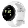 Silikonowy pasek Bizon Strap Watch Silicone S do Google Pixel Watch 3 (45mm), biały