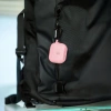 Silikonowe etui z karabińczykiem Bizon Case Headphone Silicone do AirPods Pro 3, różowe