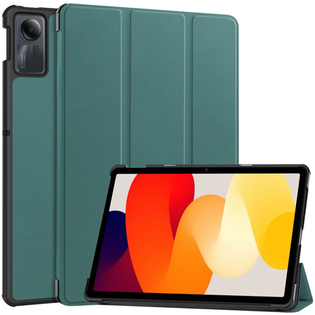 Etui Bizon Case Tab Croc do Xiaomi Redmi Pad SE, ciemnozielone