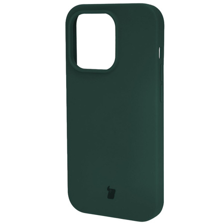 Etui silikonowe do iPhone 14 Pro Bizon Soft Case, ciemnozielone
