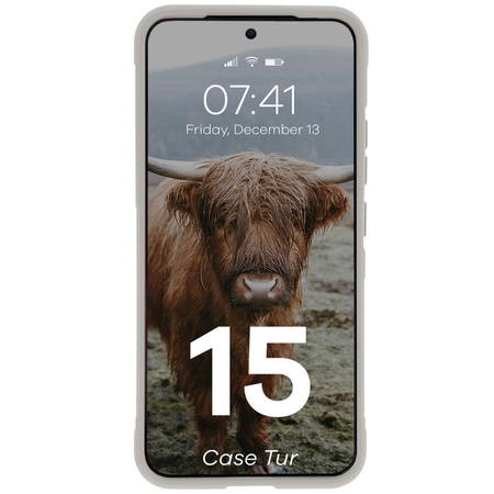 Pancerne etui Bizon Case Tur do Xiaomi 15, jasnoszare