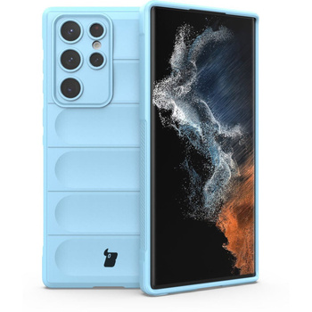Pancerne etui Bizon Case Tur do Galaxy S22 Ultra, jasnoniebieskie