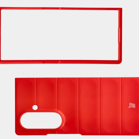 Pancerne etui Bizon Case Tur do Galaxy Z Fold7, czerwone