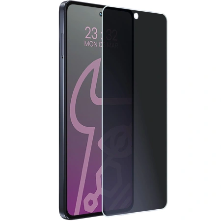 Prywatyzujące szkło hybrydowe Bizon Glass Mule Shadow do Motorola Moto G86 5G, matowe