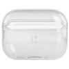 Elastyczne etui z karabińczykiem Bizon Case Headphone Clear do AirPods Pro 3, przeźroczysto-brokatowe