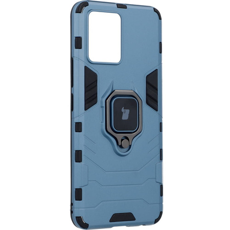 Etui Bizon Case Armor Ring do Realme 8 / 8 Pro, niebieskie