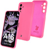 Silikonowe etui Bizon Soft Case do Galaxy A16 4G/5G, neonowo-różowe