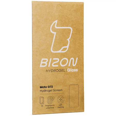 Folia hydrożelowa na ekran Bizon Glass Hydrogel dla Moto G72, 2 sztuki