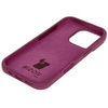 Silikonowe etui Bizon Soft Case do iPhone 16 Pro, ciemnofioletowe