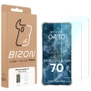 Elastyczne etui + 2x szkło hartowane Bizon Case Clear Pack do Motorola Edge 70