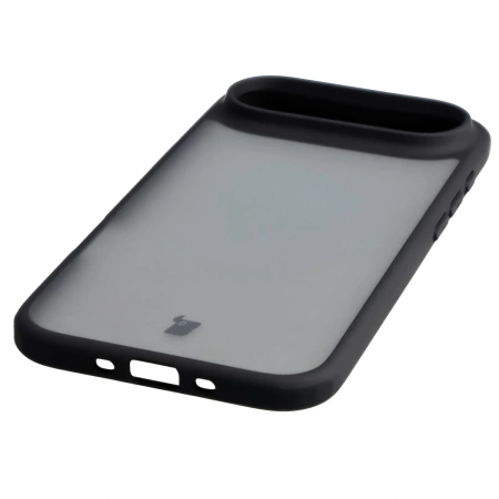 Etui Bizon Case Angelo do iPhone Air, przydymione z czarną ramką