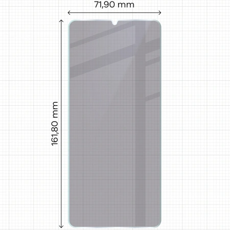 Prywatyzujące szkło hybrydowe Bizon Glass Mule Shadow do Realme Note 60, matowe